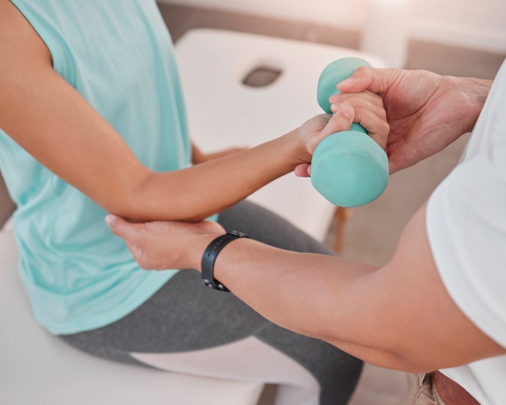 Physical therapy session at Coleman County Medical Center